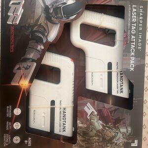 Sharper Image Laser Tag Attack Pack with White Blasters